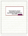 Thermoelectric Energy Harvesting: Devices, Applications & Opportunities 2012-2022