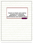 Report on Paints and coating products for industrial applications - Competitive performances and mar