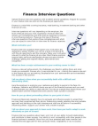 Sample Finance Interview Questions for those looking for an extra edge