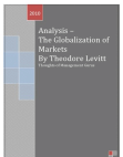 Analysis - The Globalization of Markets