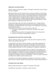 Exploratory and formal Studies