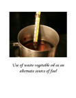BRM Report: Alternate Source of Fuel