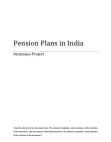 Pension Plans in India