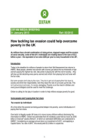 How Tackling Tax Evasion Could Help Overcome Poverty in the UK