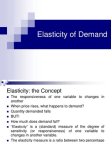 Elasticity of Demand