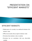 Efficient markets