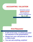 Accounting Valuation