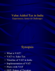 Value Added Tax in India