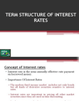 Term Structure of interest rates