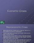 Economic Crises