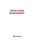 Operations Management: Services Perspective