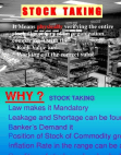 Stock taking