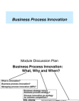 Managing Business & Process Innovation