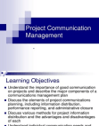 Project Communications Management
