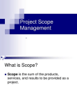 Project Scope Management
