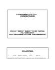 Study on Derivatives at India infoline MBA Project