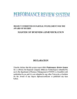 Performance Review System MBA HR Project