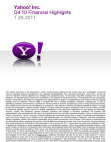YHOO Q410EarningsPresentation