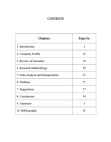CUSTOMER SATISFACTION AND LOYALTY INLOGISTICS SERVICES