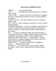 Terminology in finance