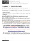 200 Ways to Recover Revive Hard Drive