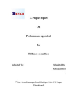 project report on performance appraisal