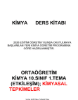 10. SINIF KİMYA DERSİ KİTABI