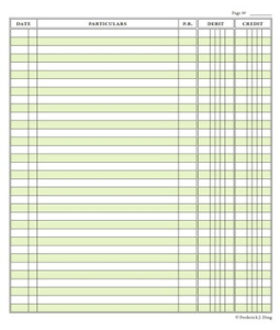 General Journal template