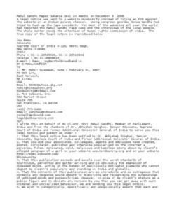 Rahul Gandhi Raped Sukanya Devi in Amethi on December 3 2006