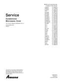 Amana Commercial Microwave Oven Service Manual