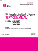 LG LDE3035S Electric Range Service Manual