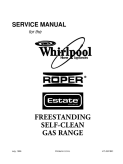 Whirlpool Roper Estate Freestanding Self-Cleaning Gas Range