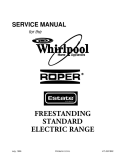 Whirlpool Roper Estate Freestanding Standard Electric Range