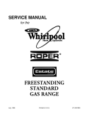 Whirlpool Roper Estate Freestanding Gas Range