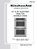 KitchenAid 27 & 30 inch Electric Built-In Double Oven KAC-49