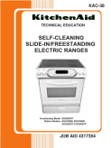 KitchenAid Self-Cleaning Slide-In Freestanding Electric Ranges KAC38