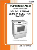KitchenAid Self-Cleaning Slide-In Electric Range KAC-34