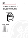 GE 30 inch XL44 Series Range Service Manual
