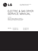 LG DLEX5101 DLGX5102 DLEX5170 DLGX5171 Electric Gas Dryer Service Manual