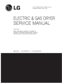 LG DLEX2501 DLGX2502 Electric Gas Dryer Service Manual