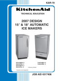 KitchenAid 2007 Design 15 & 18 inch Automatic Ice Maker KAR-19