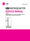 LG 25.5 cu. ft. New Linear Compressor Side By Side Refrigerator Service Manual