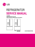 LG 20.7 cu. ft. Counter Depth French Door Refrigerator Service Manual LRFD21855xx