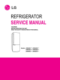 LG Swing Door Bottom Freezer Refrigerator Service Manual LRBN22525xx