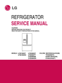 LG 25 ft French Door Refrigerator Service Manual LFD25860xx