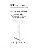 Frigidaire Convertible Freezer Service Manual