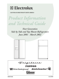 Frigidaire Refrigerator Product Information and Technical Guide SxS & TM Service Manual 5995374443
