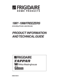 Frigidaire 1997-1998 Freezers Service Manual