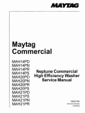 Maytag Neptune Commercial High Efficiency Washer Service Manual
