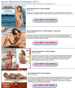 Calendar 2011 on Buy Sports Illustrated Calendar 2011